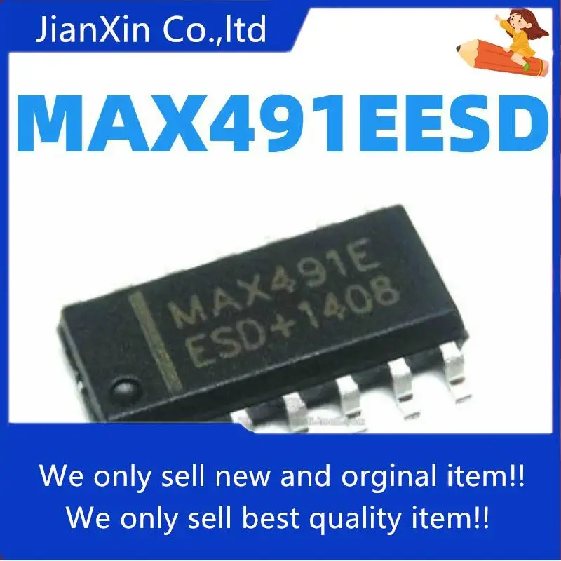 

10pcs orginal new MAX491EESD Transceiver/Receiver/Driver MAX491 SMD SOP-14