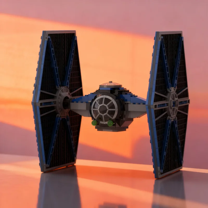 

428pcs MOC Vader S TIE Modified Classic Style Star Battle Model Building Blocks Architecture Toy Christmas Gifts Education