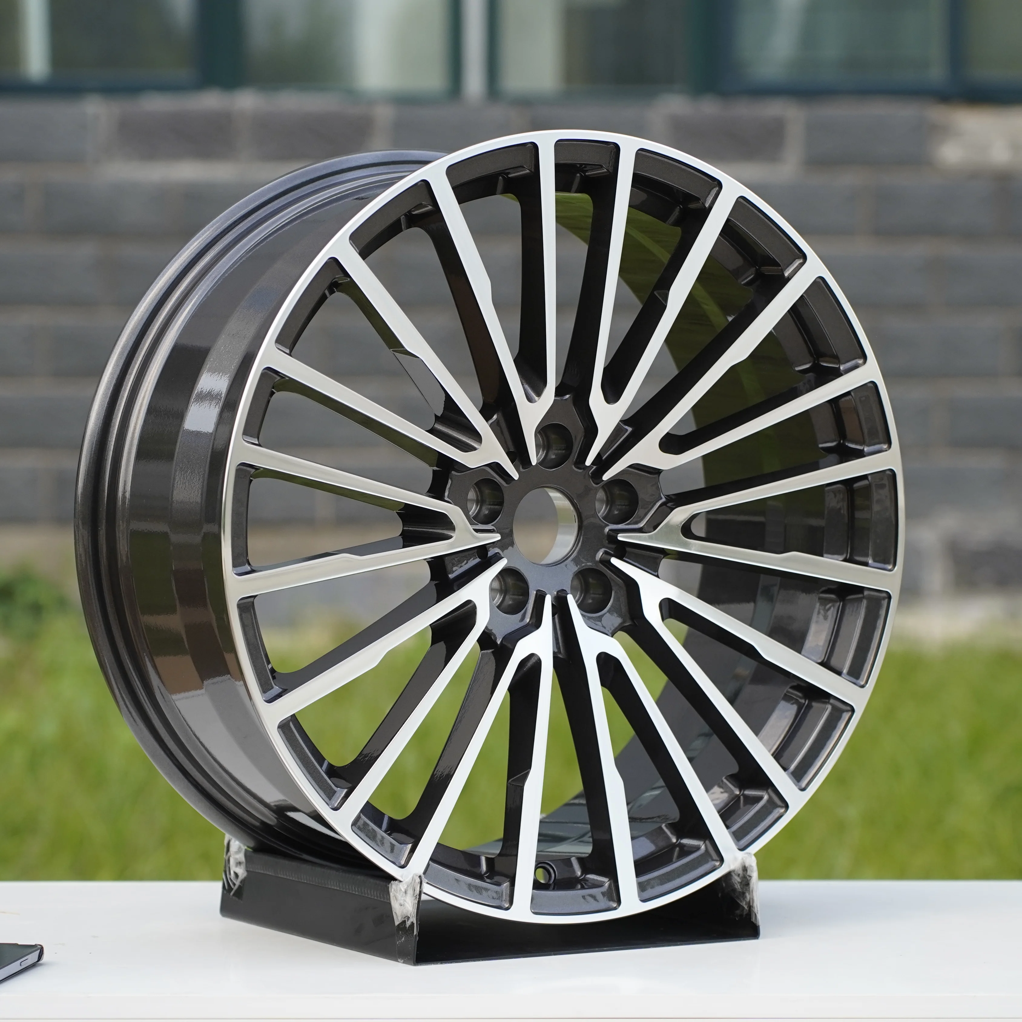 *forAluminum Alloy Car Wheels 5x112/114.3/120 PCD 18-28 Inch Forged Black Finish TUV Certified Customizable Retrofit/Upg