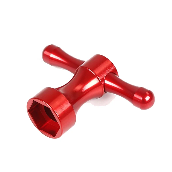 Chiave per ruota in metallo CNC per 1/5 HPI Rovan MCD Kingmotor Gtb Racing Baja 5B 5T 5Sc Ss Truck Rc Car Parts-Rosso