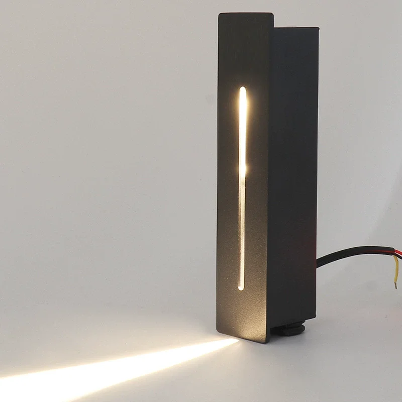Outdoor Waterproof 3W Foot Lamp Embedded in Corridor Staircase Corridor Corner Beam of Light Step Lamp Corner Lamp AC220V DC12V2