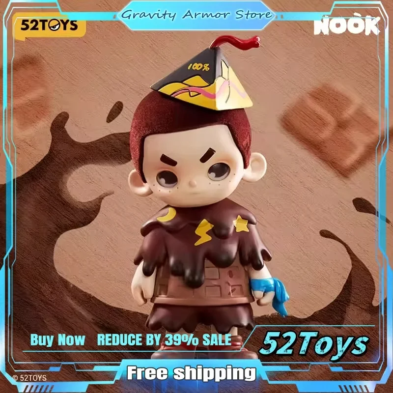 

52toys Seek 100% About 10cm Limited Edition Pure Dark Chocolate Collectible Cute Cartoon Birthday Holiday Gifts Toys Figures Toy