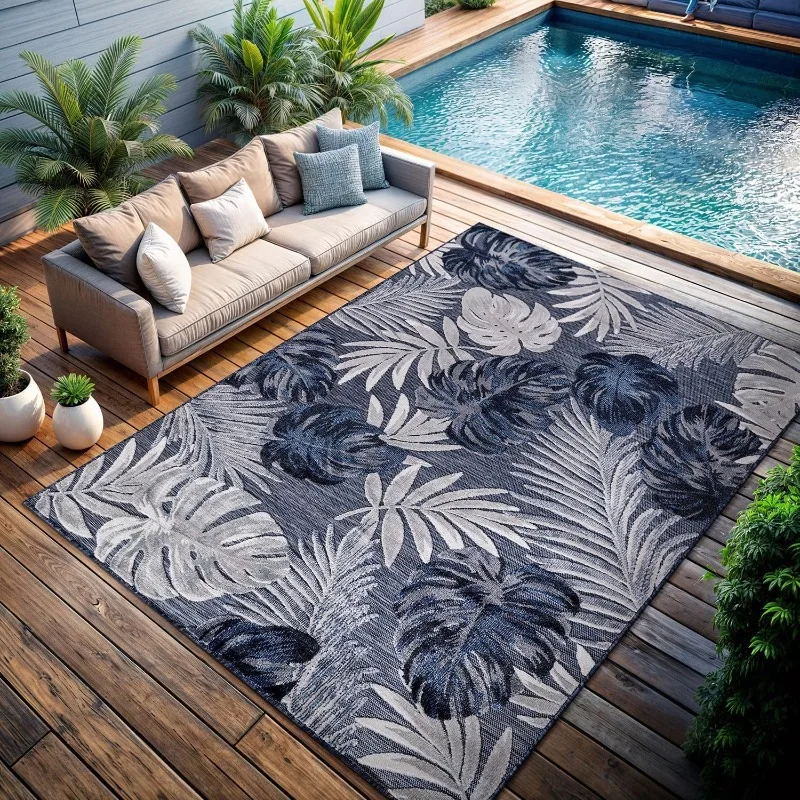 Vintage Abstract Rainbow Geometric Living Room Rug Art Curved Stripe Sofa Coffee Table Floor Mat Non‑Slip Carpet for Bedroom