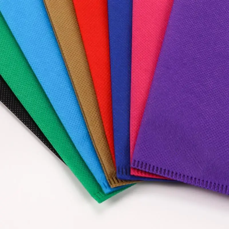 10 PCS Non Woven Reusable Shopping Vest Bags Assorted Colors For Supermarket Grocery Use