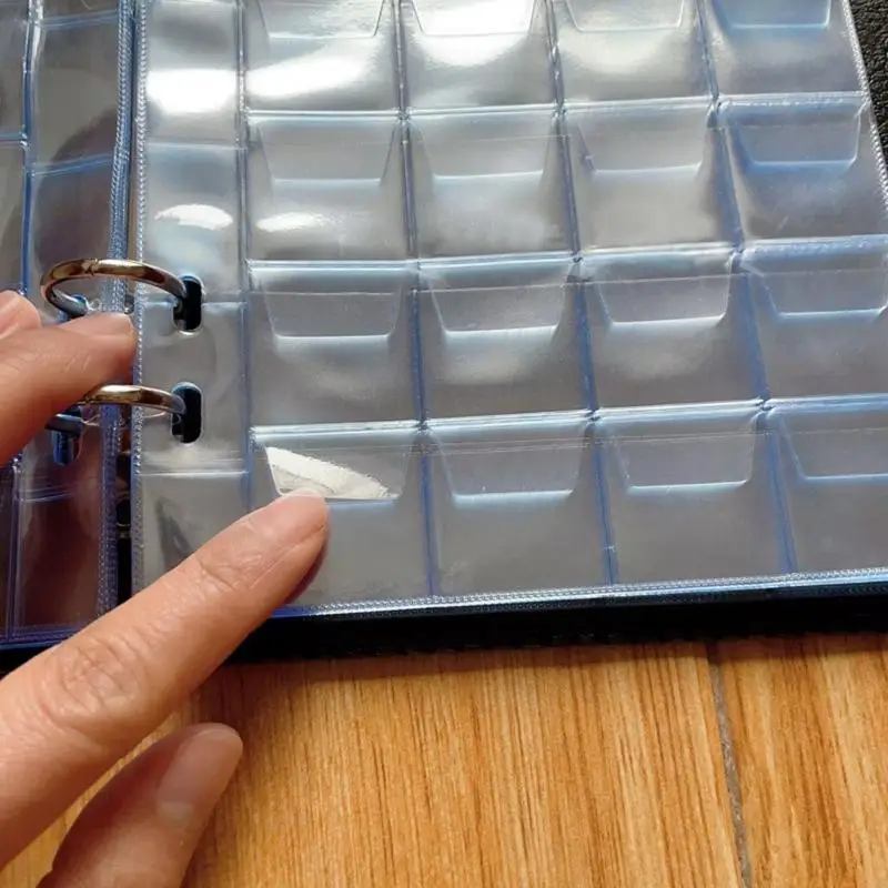 480 Pockets Moned Collecting Álbum para Collector Pu Leather Coin Collection Libro Album almacenamiento monedas para