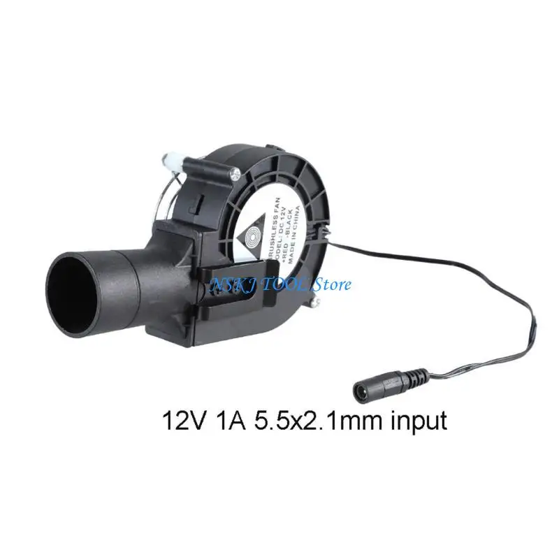 

L8RC 12V Double Balls Bearing Fan with Metal Clip and 38cm Cable Blower Fan 9733 BBQ Fan 4800RPM Air Blower Fan