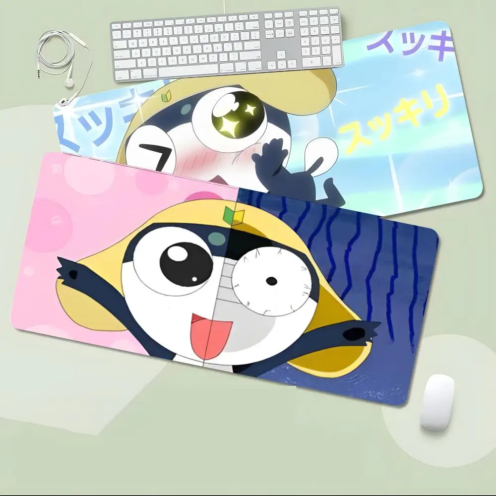 Cute Playful K-Keroro Gunsou Mouse Pad Non-Slip Large Desk Mat Thick Stitched Edge Gaming Mousepad