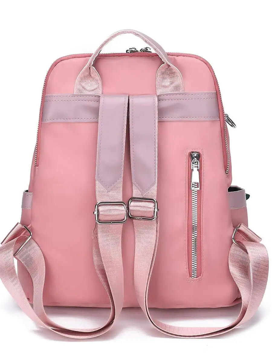 

Lightweight Waterproof Nylon Backpack For Women With Zipper Pocket