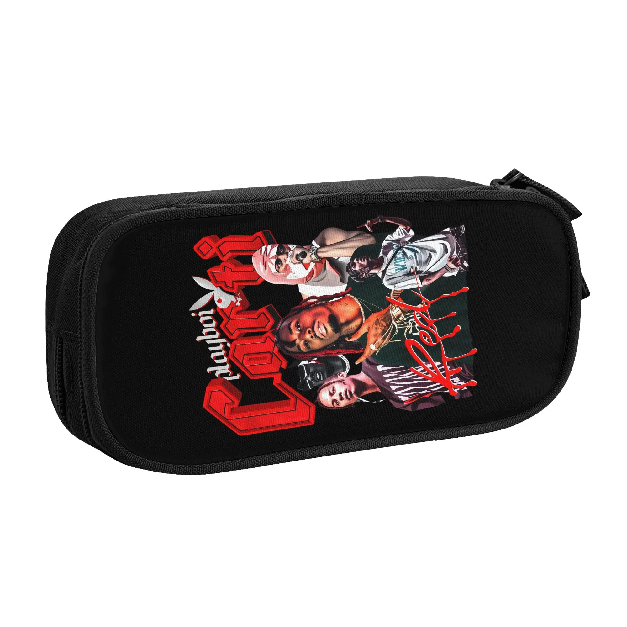 Playboi Carti  Pencil Cases for Boys Girls Large Capacity Rapper Singer Hip Hop  Pen Box Bag School Accessories