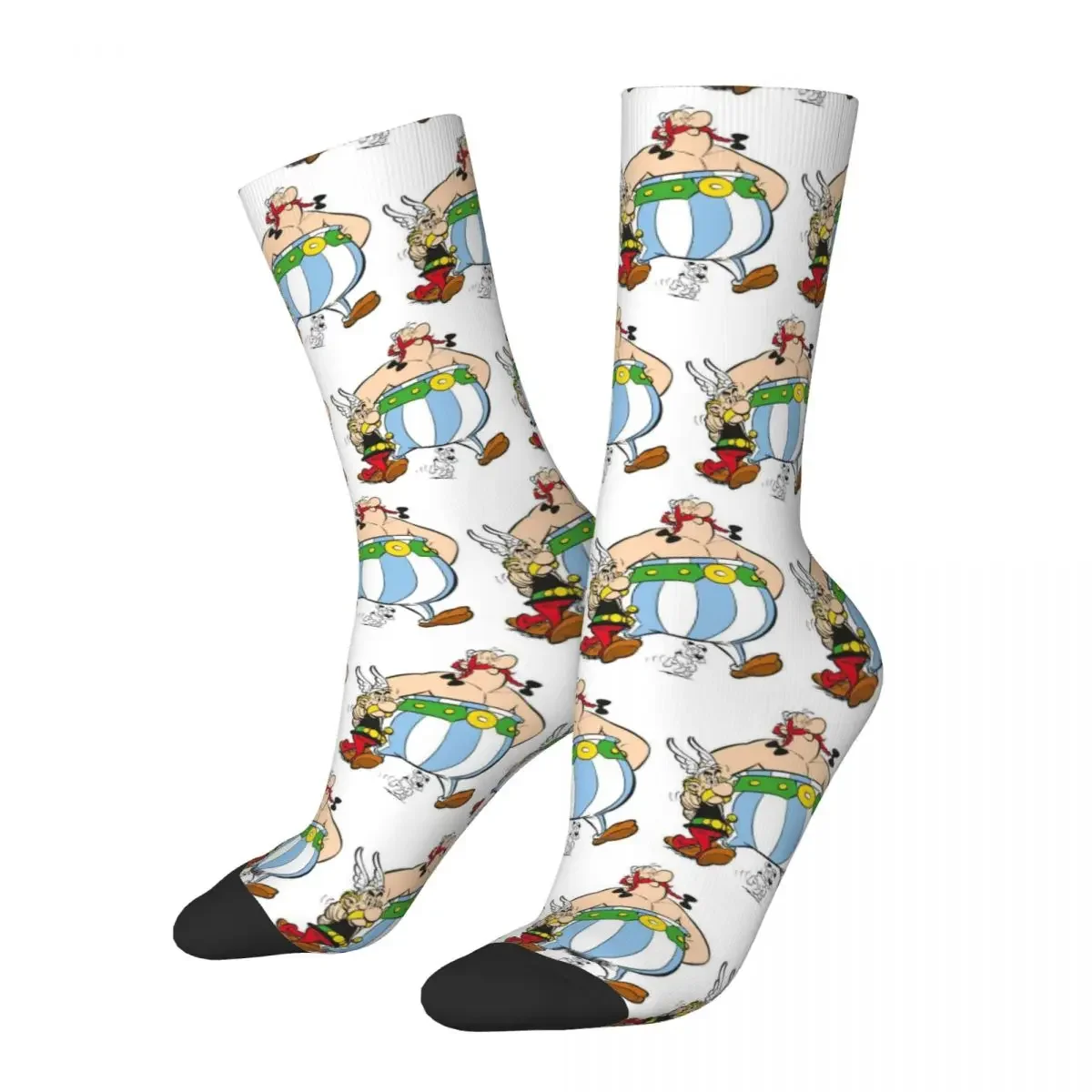 

Asterix And Obelix Socks Harajuku Sweat Absorbing Stockings All Season Long Socks Accessories for Man's Woman's Birthday Present