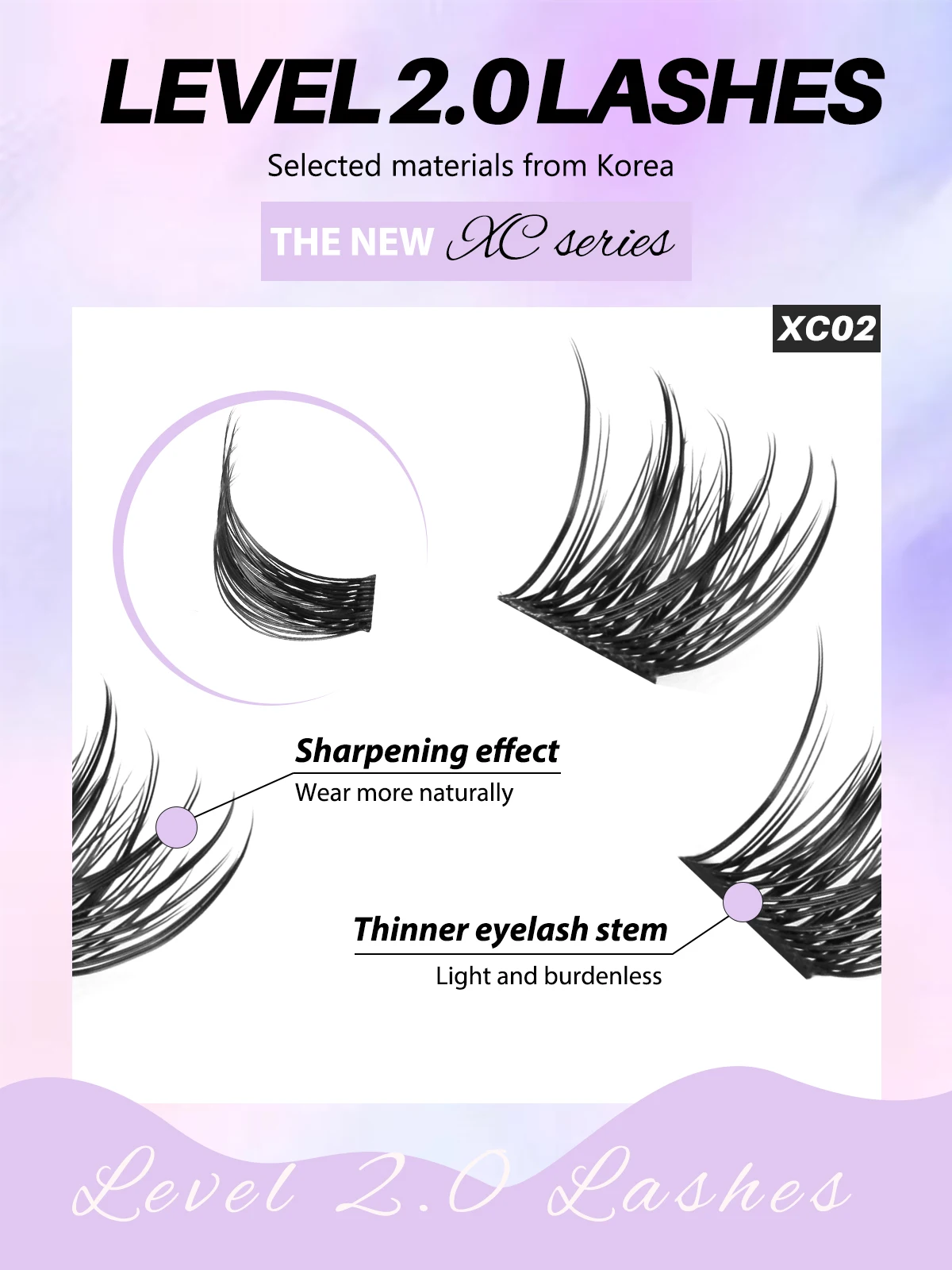 GROINNEYA DIY Wimpers Kit 10-16mm Volume Lash Clusters Kit Gemengde Lade Piekerige Individuele Wimpers met Lash Bond Wimper Extensions