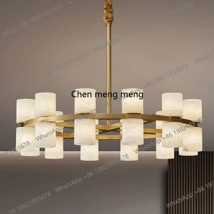 

Cross-border Spanish marble chandelier modern minimalist creative living room lamp light luxury Nordic