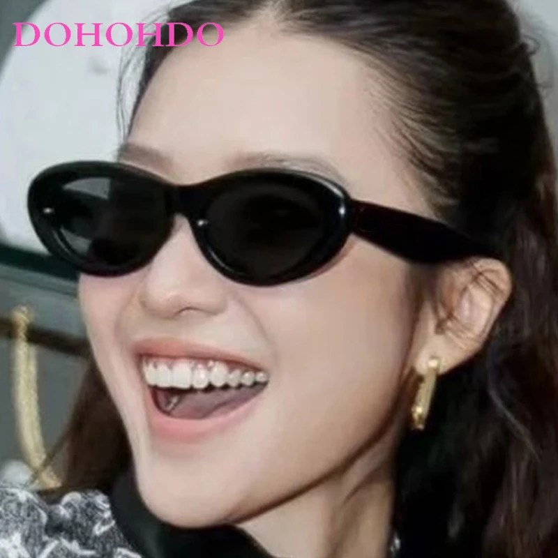 

Small Frame Retro Personality Design Cat Eye Sunglasses Punk Hip Hop Sun Glasses Outdoors Street Photography Sun Glasses UV400