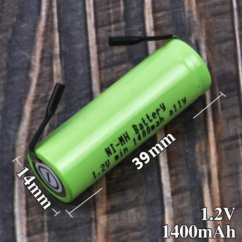 Сменный аккумулятор для электрической зубной щетки Braun Oral B, 1,2 в, 39 мм x 14 мм, батареи для очищающего прибора Philips