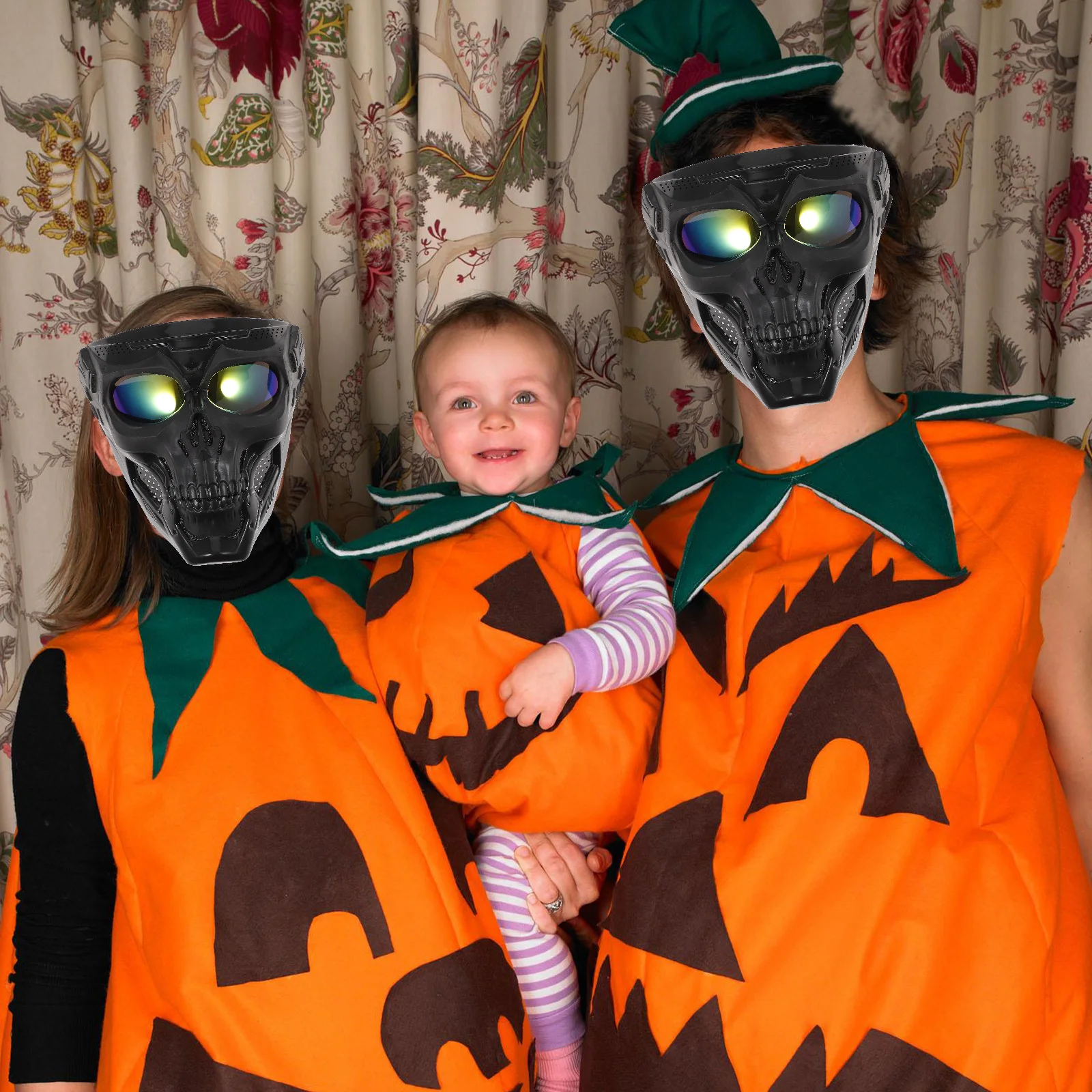 

Skull Goggle Mask Motorcycle Windproof Uv Protection Impact Resistant Riding Glasses Adjustable Strap For Men Outdoor Sports