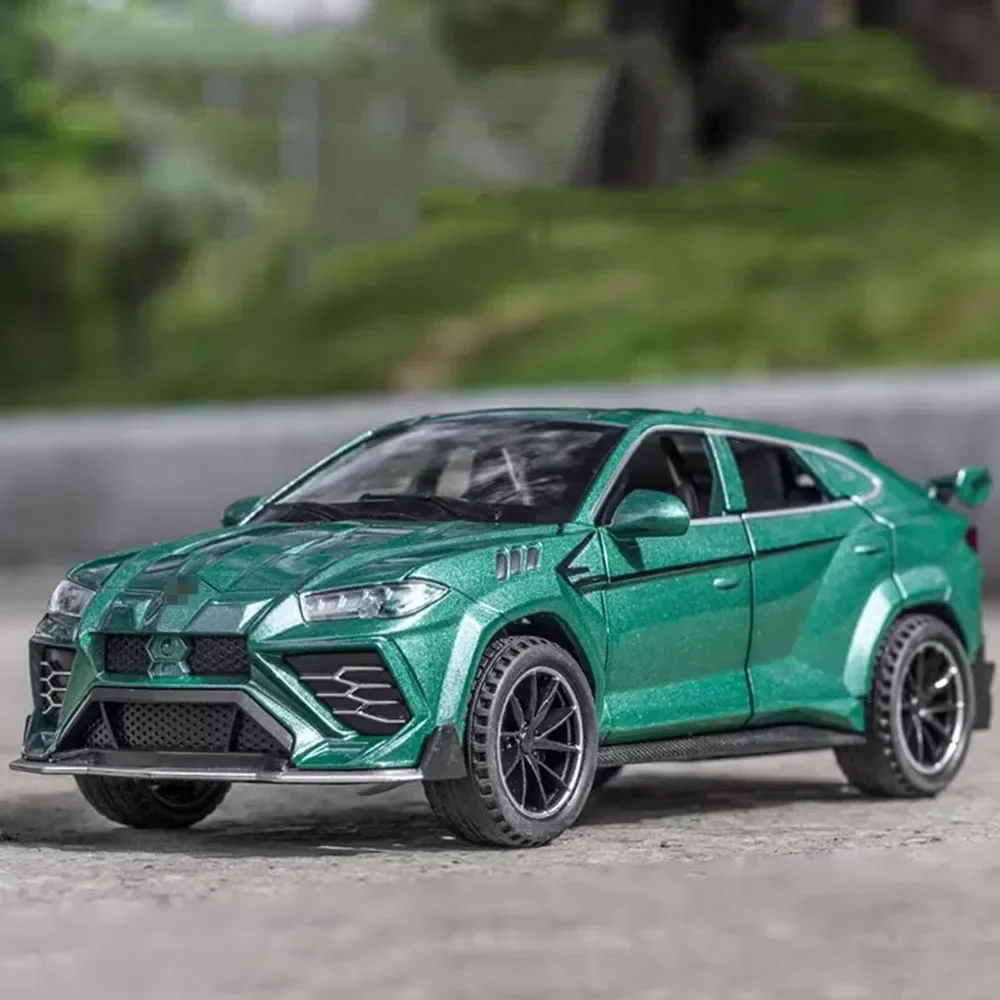 1:32 URUS Miniature Sports Car Model Toys Alloy Diecast Sound Light Doors Opened Pull Back Supercar Ornament Vehicles Kids Gifts
