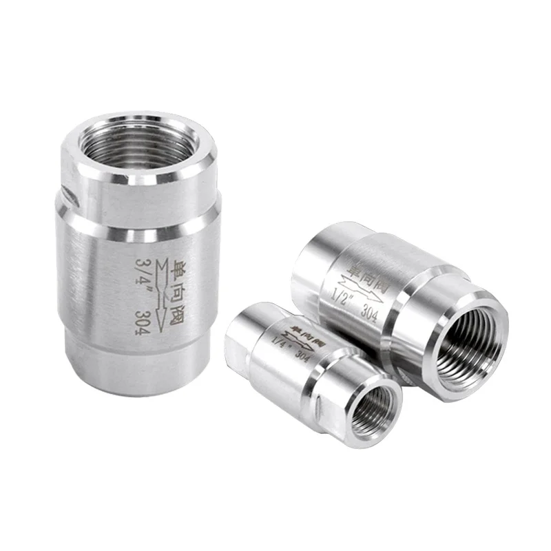 

304 Stainless Steel High Pressure Check Valves, Gas Water, One-way Valve, G1, 4 ", G3, 8", G1, 2 ", G3, 4"