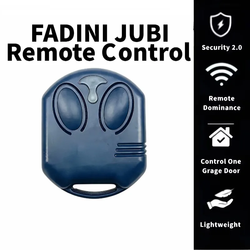 FADINI 433MHz Rolling Code Remote Control Garage Door Opener FADINI JUBI 433-2 JUBI 433-4 JUBI 433-2TR Handheld Transmitter
