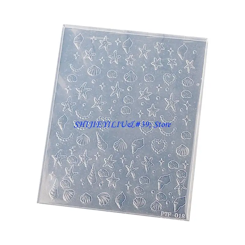 

E21F 3D-форма для тиснения ногтей силиконовый ремесленный инструмент для персонализированных художественных творений