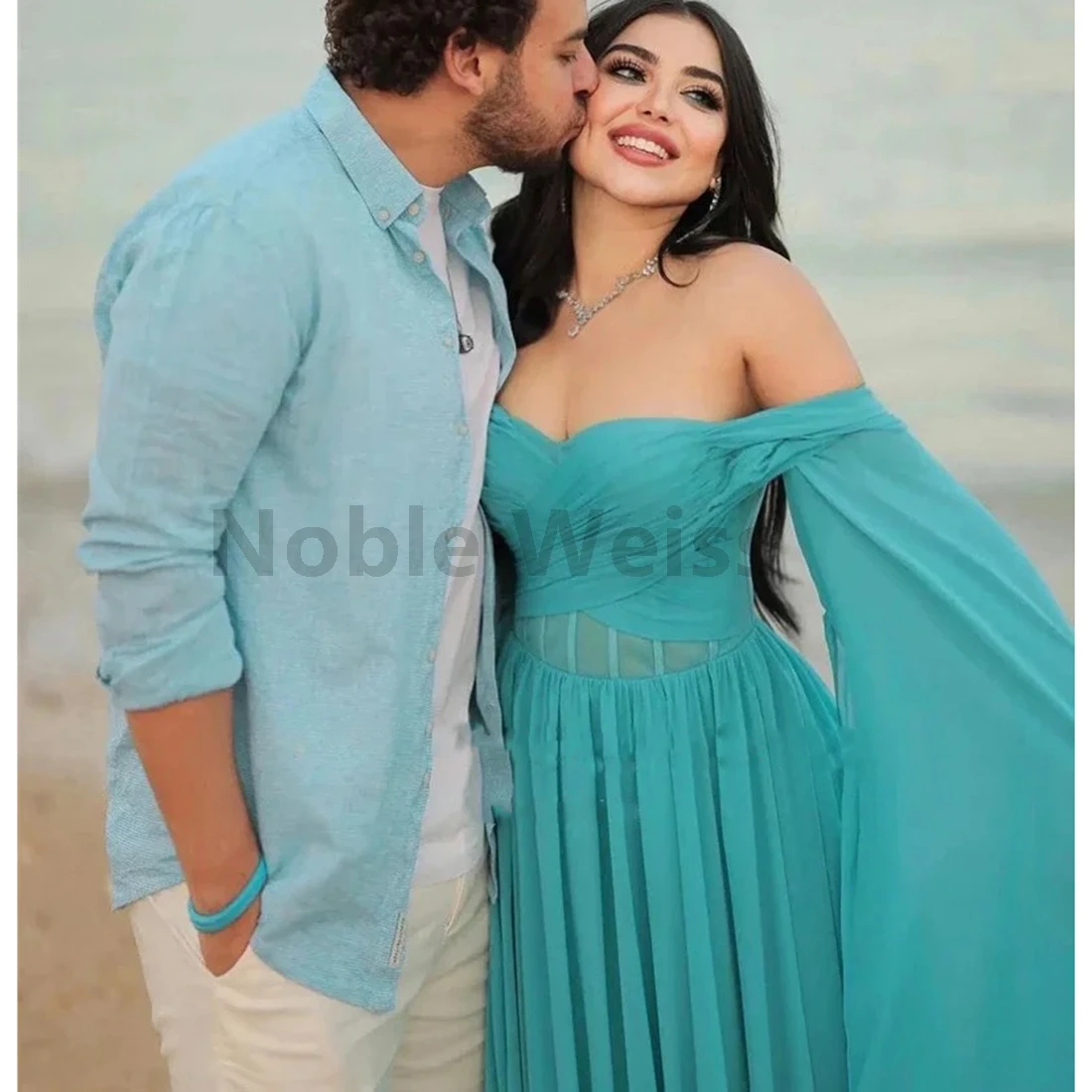 فستان سهرة شيفون على شكل قلب على شكل حرف a للحفلات الراقصة فساتين حفلات أنيقة للنساء حسب الطلب