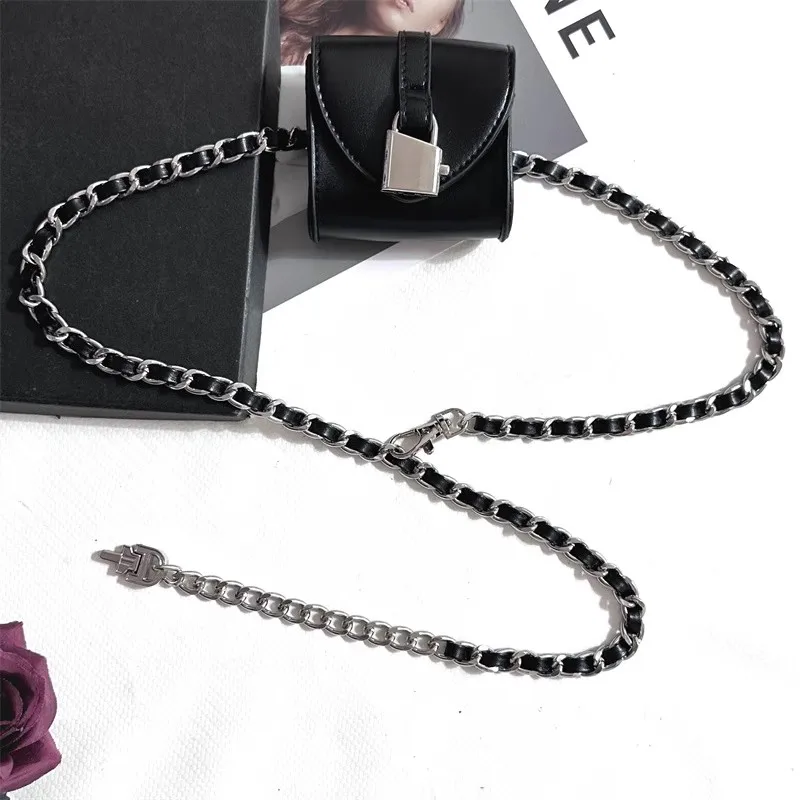 المرأة خمر حقيبة سلسلة مشد الإناث Cummerbund معطف حزام فستان Decration حزام ضيق J1501