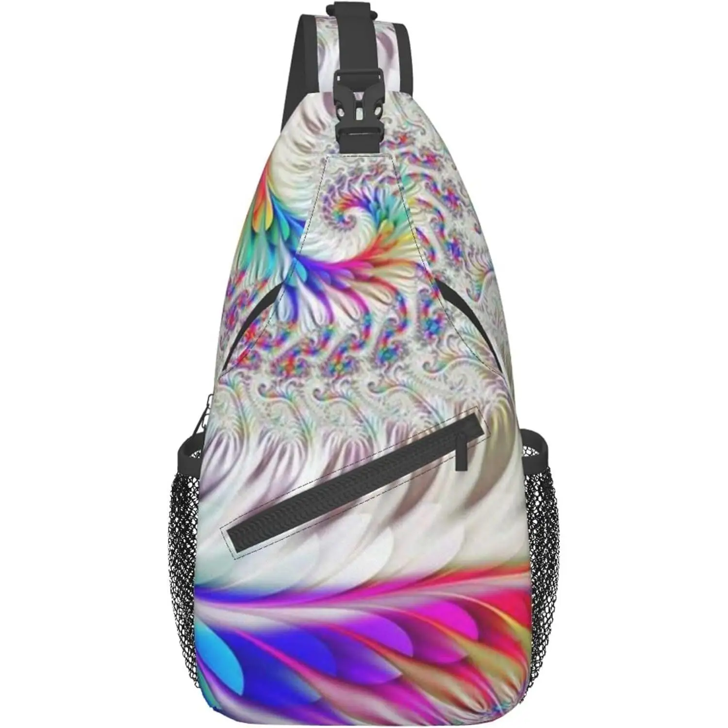 

Casual Sling Bag Backpack Daypack Colorful Tie Dye Art Shoulder Chest Crossbody Bag Bookbag Travel Backpack Camping Outdoor Bag