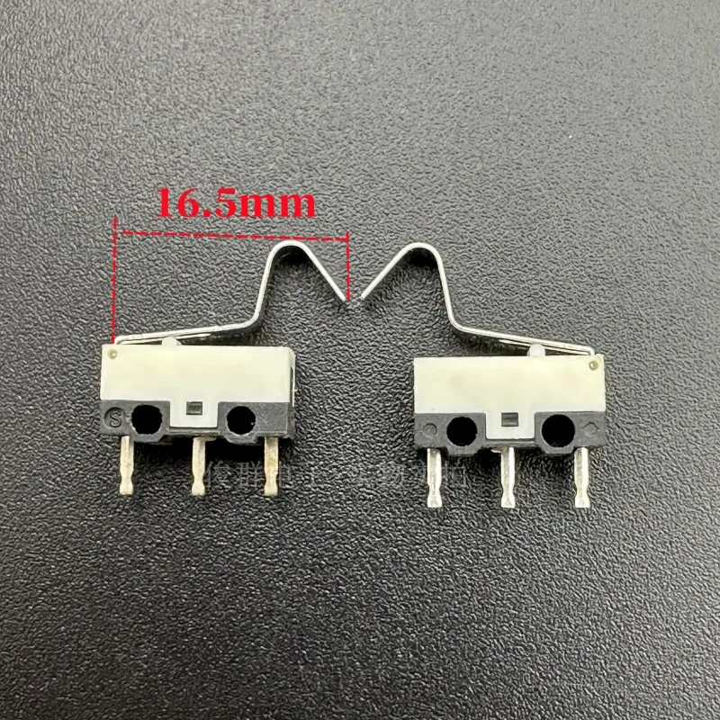 10pcs/imported micro switch small 3 pointed foot detection reset stroke limit mechanical touch mouse button button with R handle