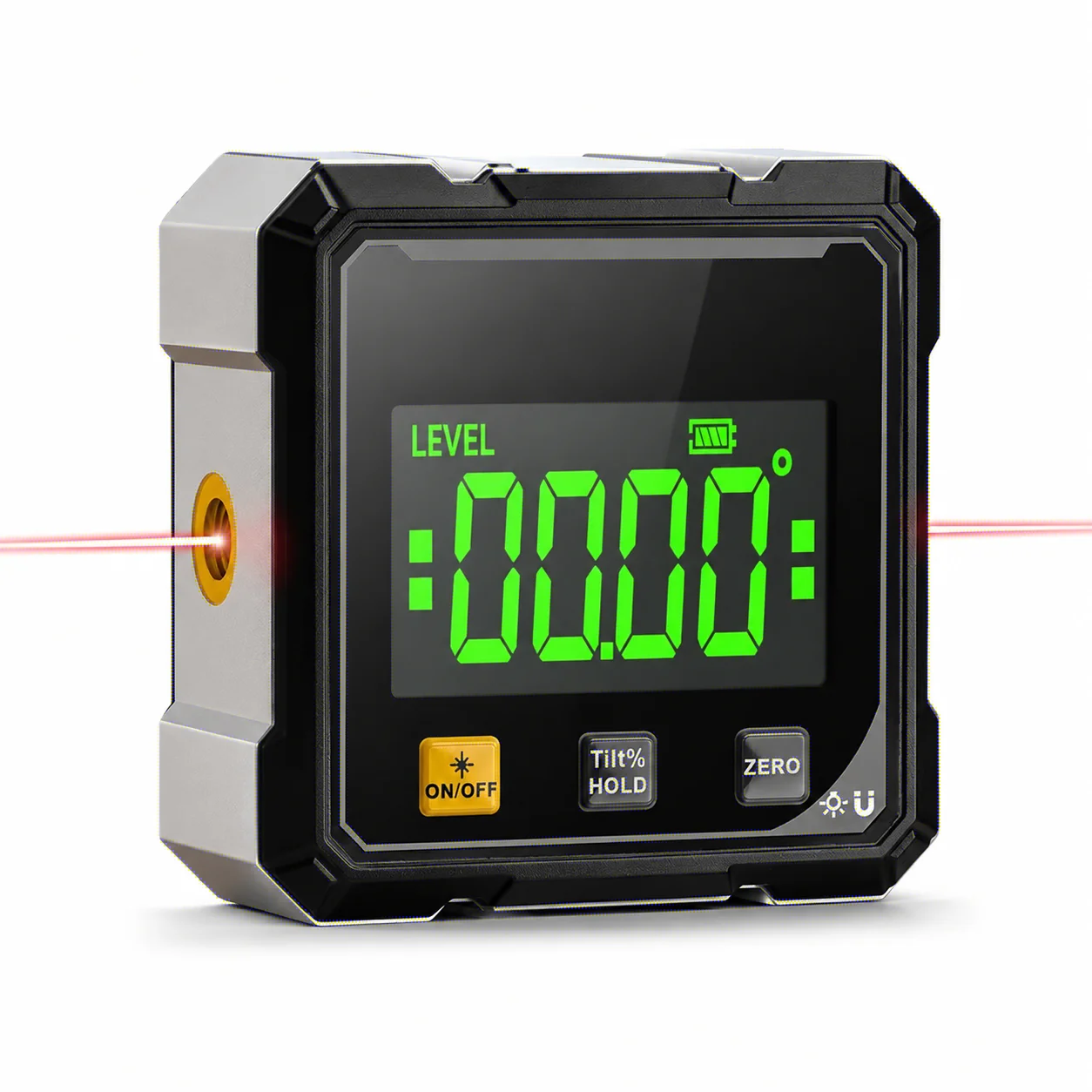 2-Side Magnetic Digital Angle Gauge Laser Electronic Protractor Horizontometer Inclinometer Angle Ruler Slope Measuring Tool image 6