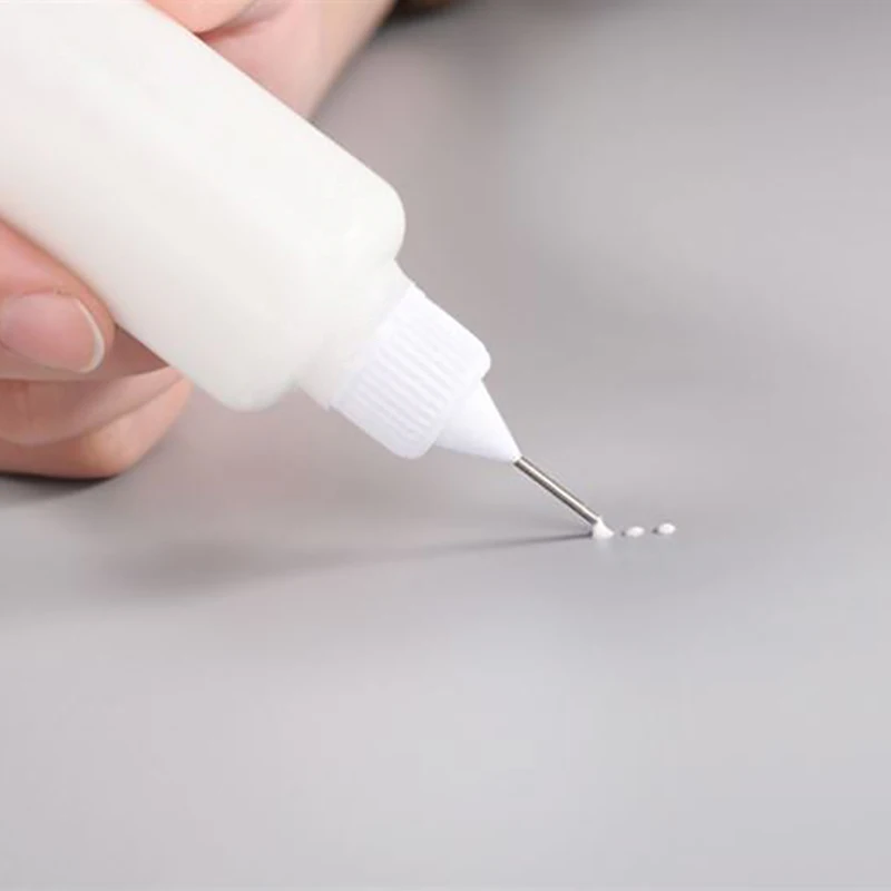 10Pcs/Set 30ML UV Glue Plastic Bottle Tattoo Liquid Pigment Bottle Pinhole Bottle PE Extrusion Needle Tube Bottle