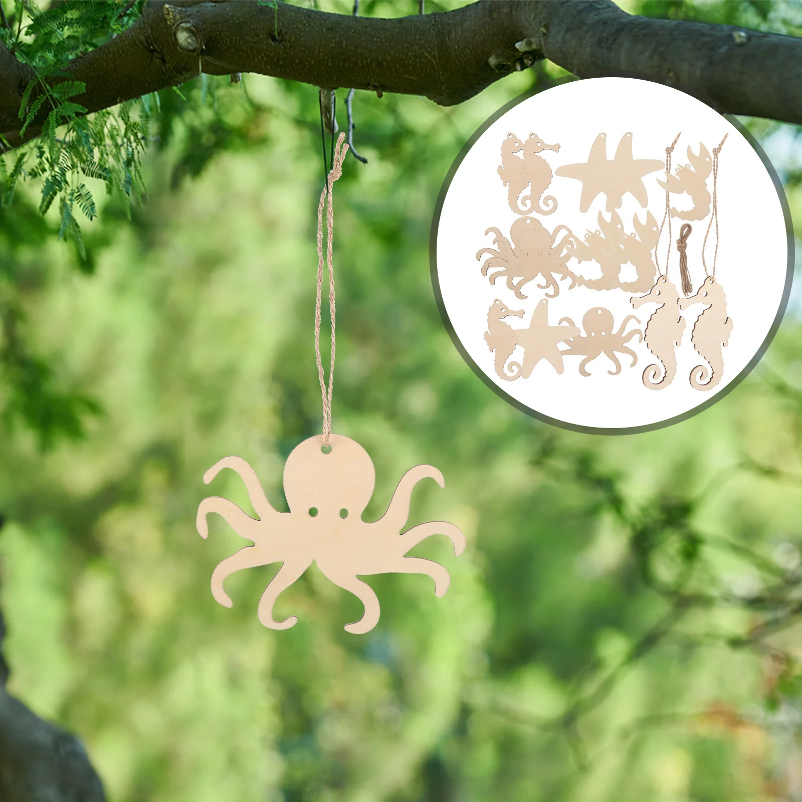 

4 Sets Ocean Animals Shape Wood Cutouts Unfinished Wooden Slices Diy Painting Crafts For Teens Wood Craft Supplies Decor