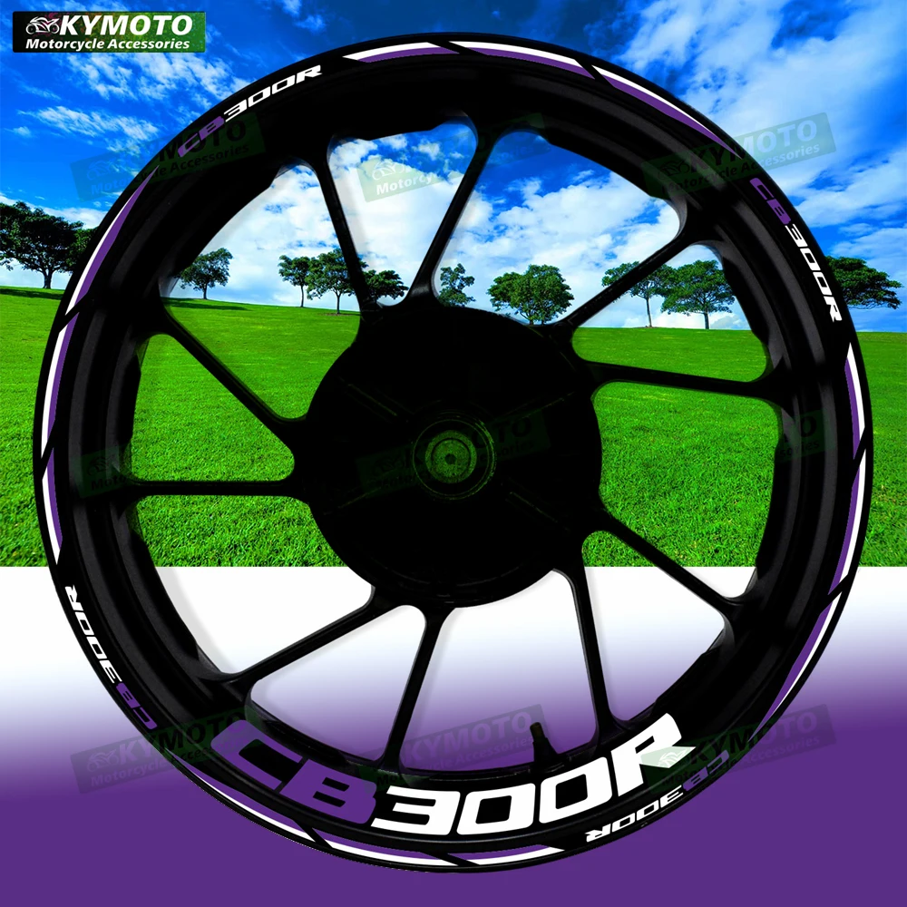 

For Honda CB300R CB 300R reflective motorcycle wheel 17 inch sticker racing fairing wheel decal rim stripe tape decoration