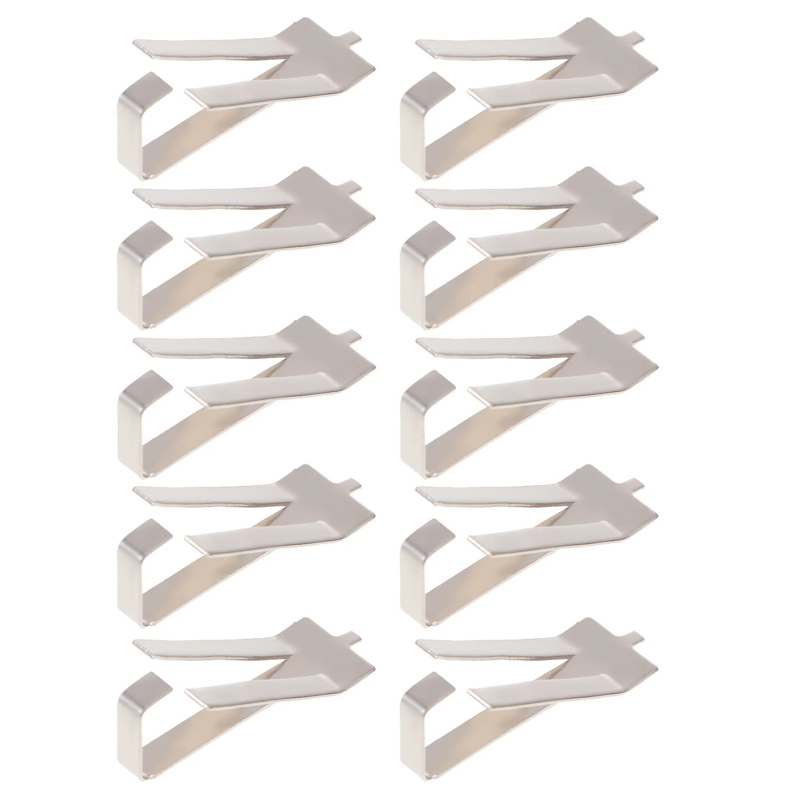 10Pcs 3D Printer Hot Bed Glass Bed Clips Sturdy Spring Steel Platform Clamps Stable Fixation Clips for Professional Personal Use