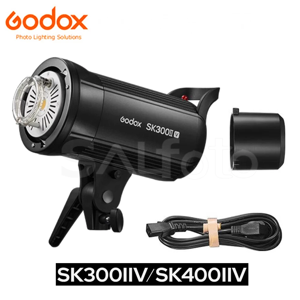 Godox SK300IIV 300Ws SK400IIV 400Ws LED Modeling Lamp GN58 2.4G Wireless Photo Studio Flash Light SK300II-V SK400II-V Lighting