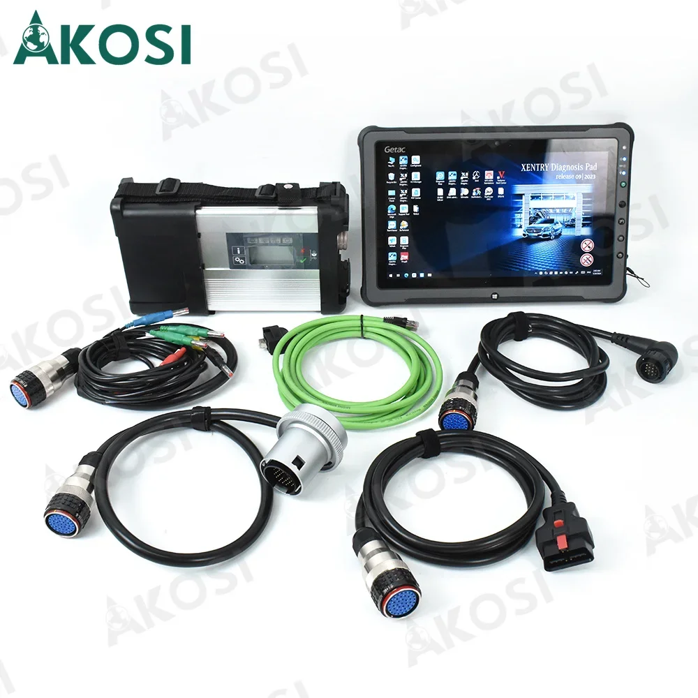 MB Star Diagnostic Tool C5 SD Connect Compact Software SSD V2024 in F110 tablet Ready to Work for Mercedes Car Trucks