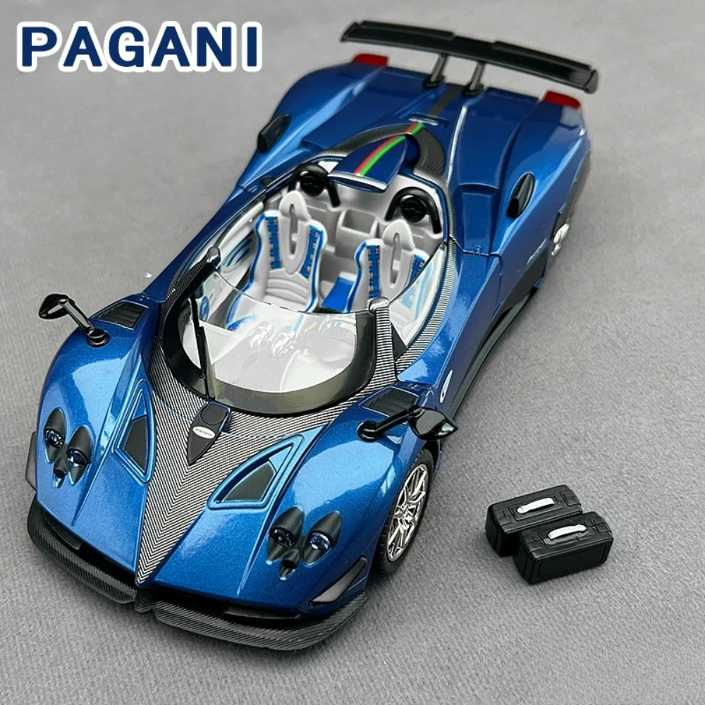 Modelos de Autos de Juguete Pagani Zonda HP Huayra a Escala 1:24, Puertas Abatibles, Auto Deportivo en Miniatura, Diseño Realista, Vehículos Coleccionables