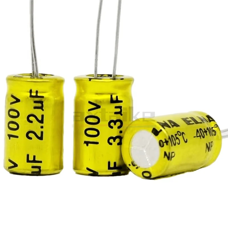 Imagem -05 - Capacitor Eletrolítico do np do Nonpolarity Frequência Audio 100v 1uf 15 uf 22 uf 33 uf 47 uf 56 uf 68 uf 10uf 22uf 33uf 47uf 10 Peças