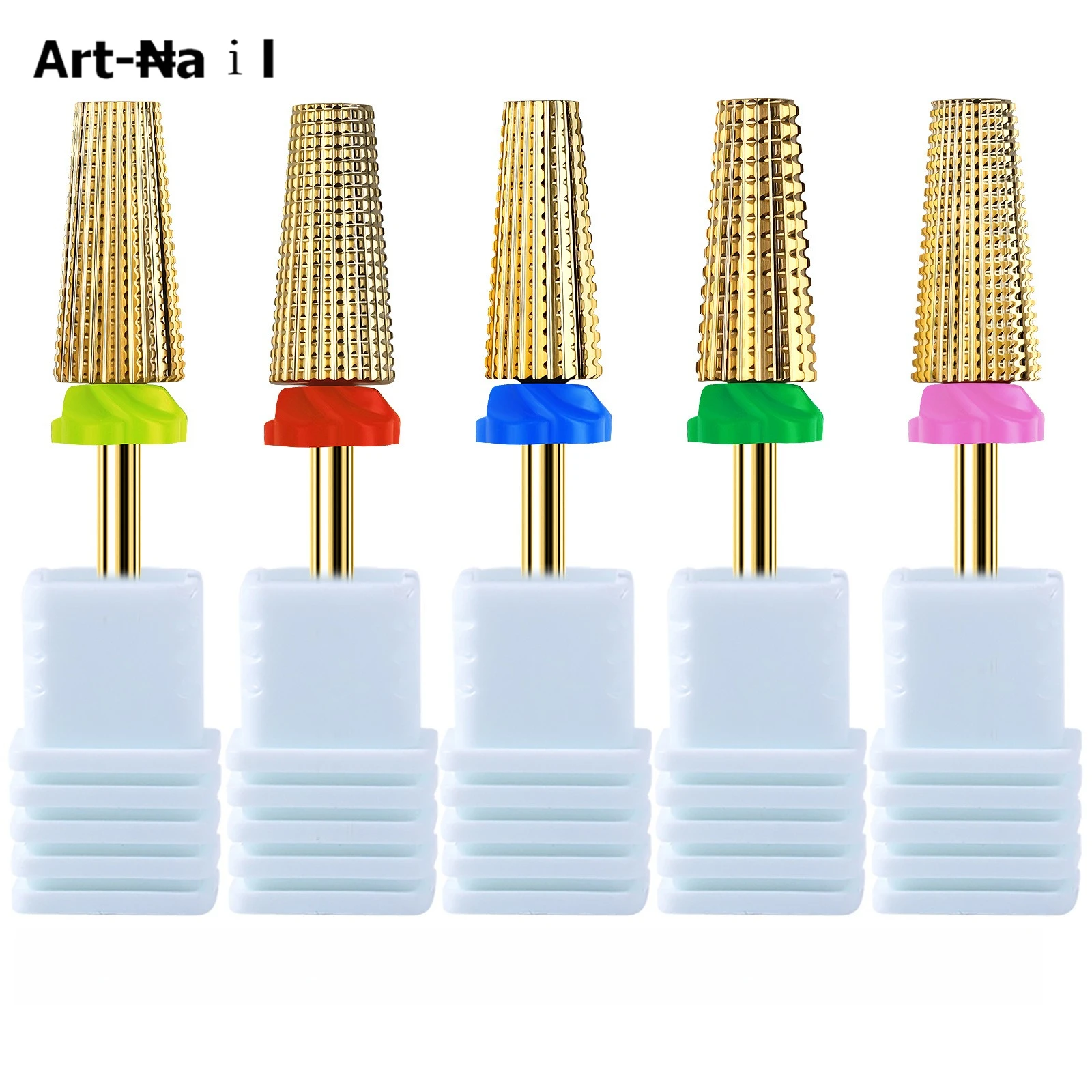 

1Pcs Golden Tungsten Carbide Safety Nail Drill Bit, 3/32'' Bits, Suitable for Manicure Pedicure Cuticle Gel Pol Tool