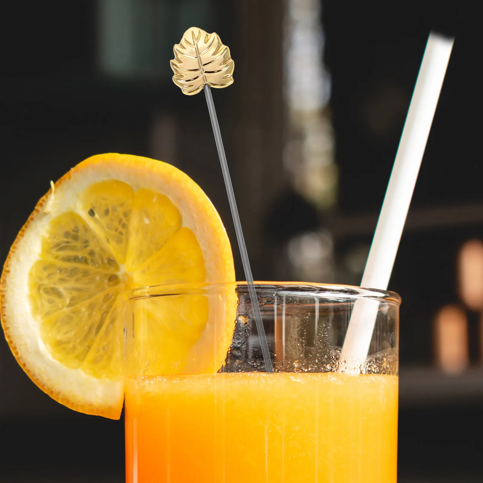 

3 шт. многоразовые палочки для фруктов из нержавеющей стали, коктейльные палочки, элегантные вилки для десерта, креативные шампуры в форме листа