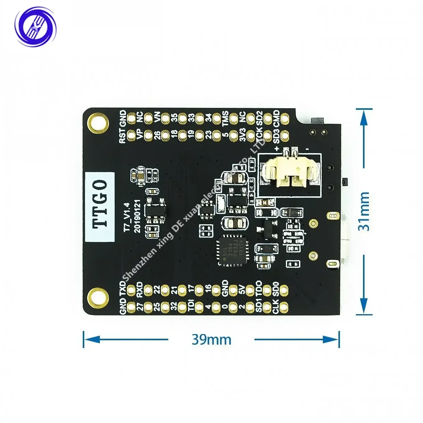 Mini32 ESP32-WROVER-B PSRAM Wi-Fi para placa de desarrollo de módulo Bluetooth para TTGO T7 V1.4