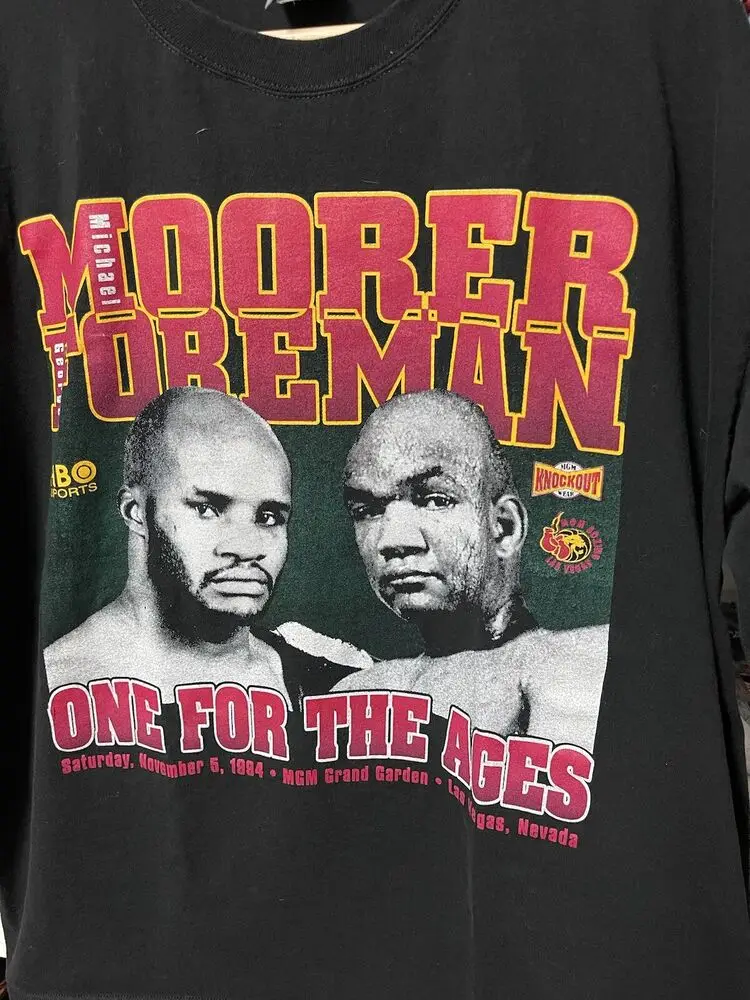 Vintage 1994 Moorer Vs Foreman Shirt MGM Exclusive XL