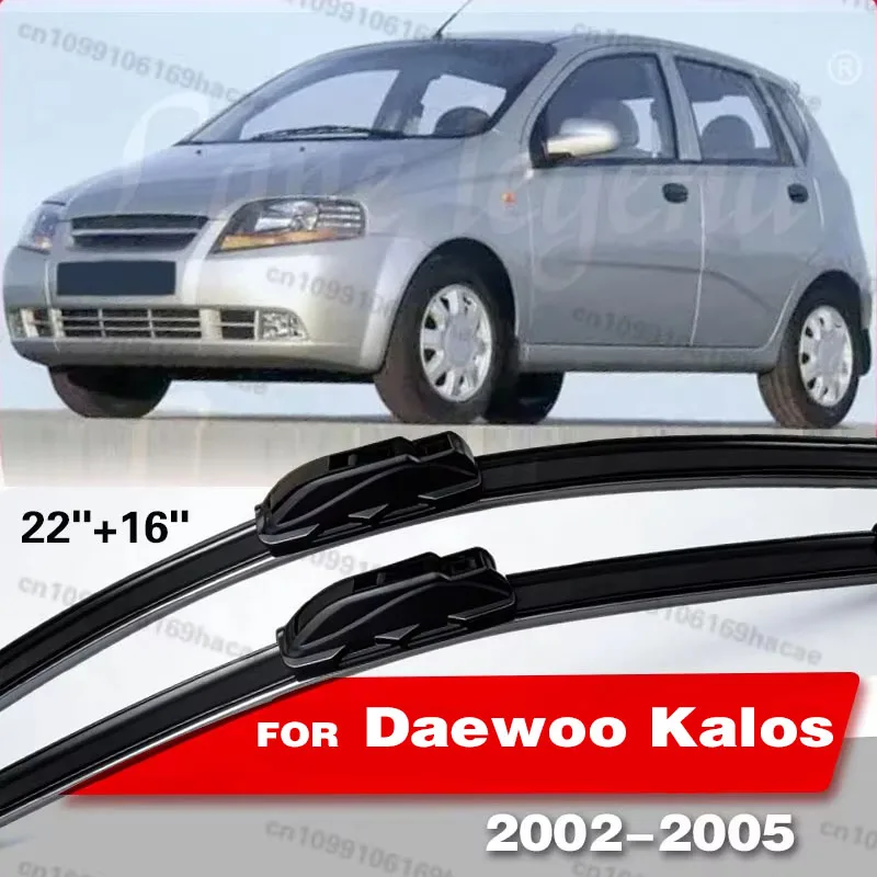 

Car Wiper Blades For Daewoo Kalos 2002 - 2005 Windshield Windscreen Front Window Blades 22"+16" Car Accessories 2003 2004