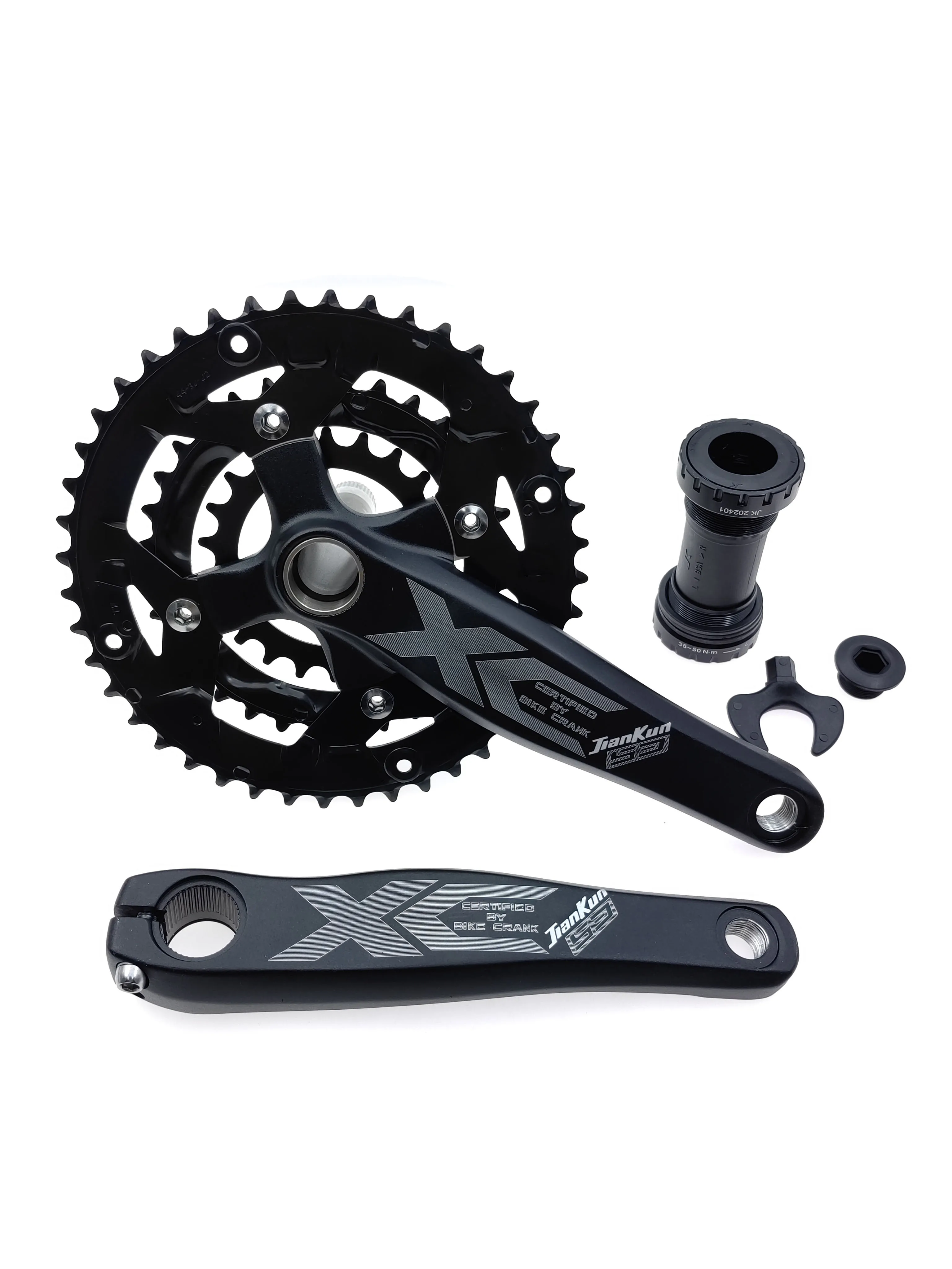 Mountain Bike Integrated Crankset 7/8/9 Speed 27 Speed 104 BCD MTB Bicycle Hollow Crank Set Bicycle Chainwheel Modified Sprocket