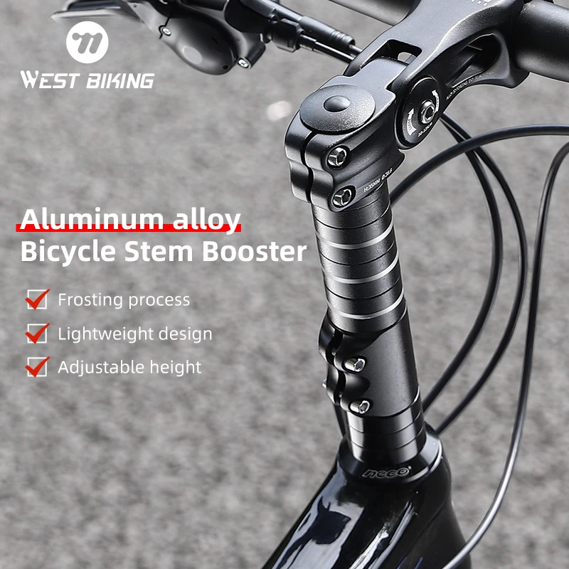 

WEST BIKING Bicycle Fork Stem Rise Up Multiple Sizes Bike Stem Height Extender Road Mountain Bike Handlebar Raise Adapter