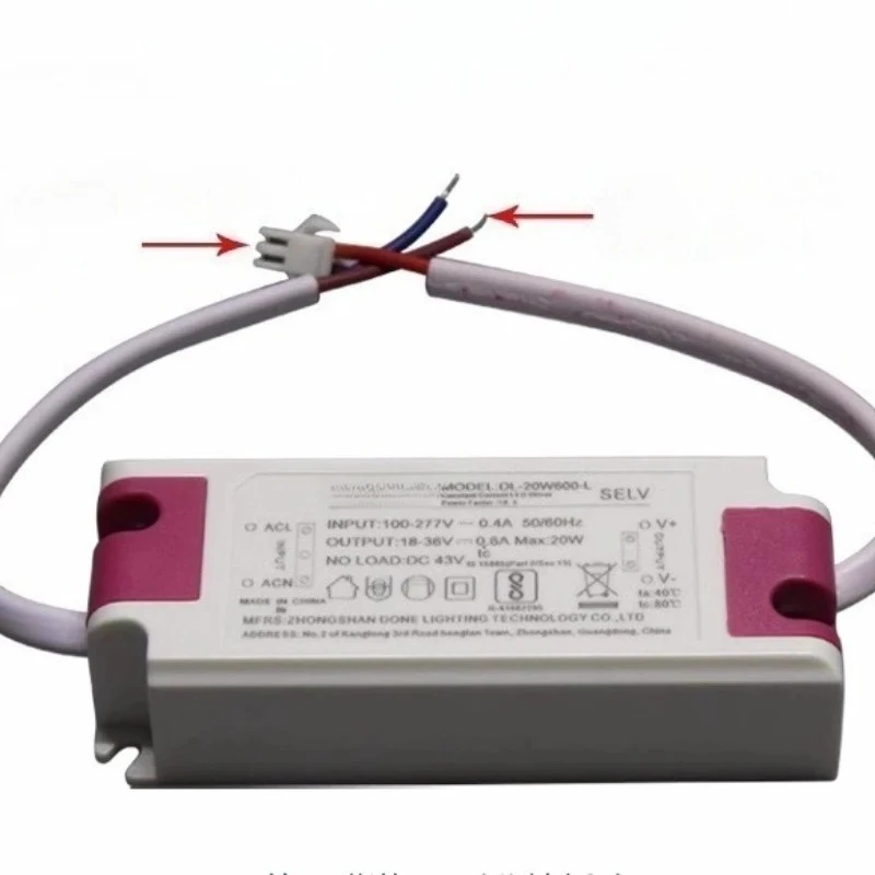 DL-30W750-L DL-7W190-L DL-12W250-L DL-20W300-L Drive LED Power Supply IP20 Panel Light 3W-50W Low PF Flicker Free L Series