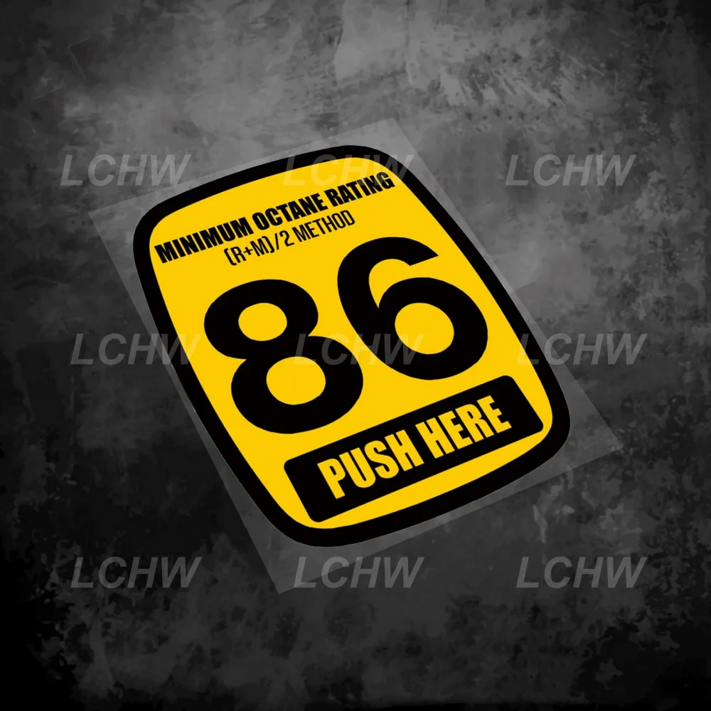 Diesel Push Here Warning Fuel Gasoline Sticker Car Styling Vinly Motorcycle Helmet Scraches Cover Auto Truck Engine Tail Decal