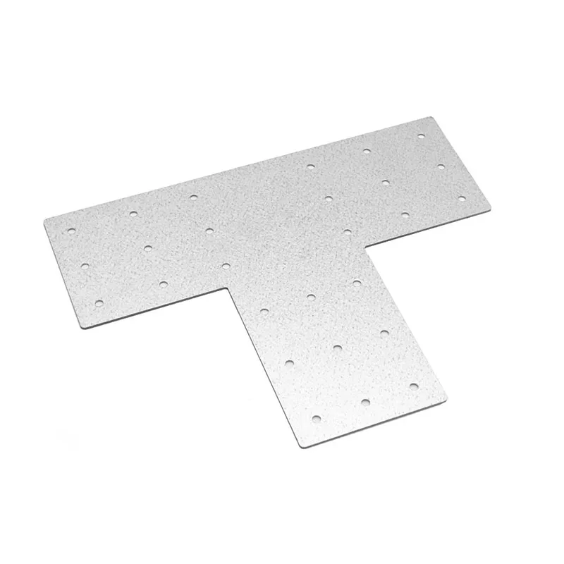 

4-piece heavy-duty T-shaped bracket, metal T-shaped plate suitable for 4x4 and 6x6 wood. Suitable for repairing houses, pavilion