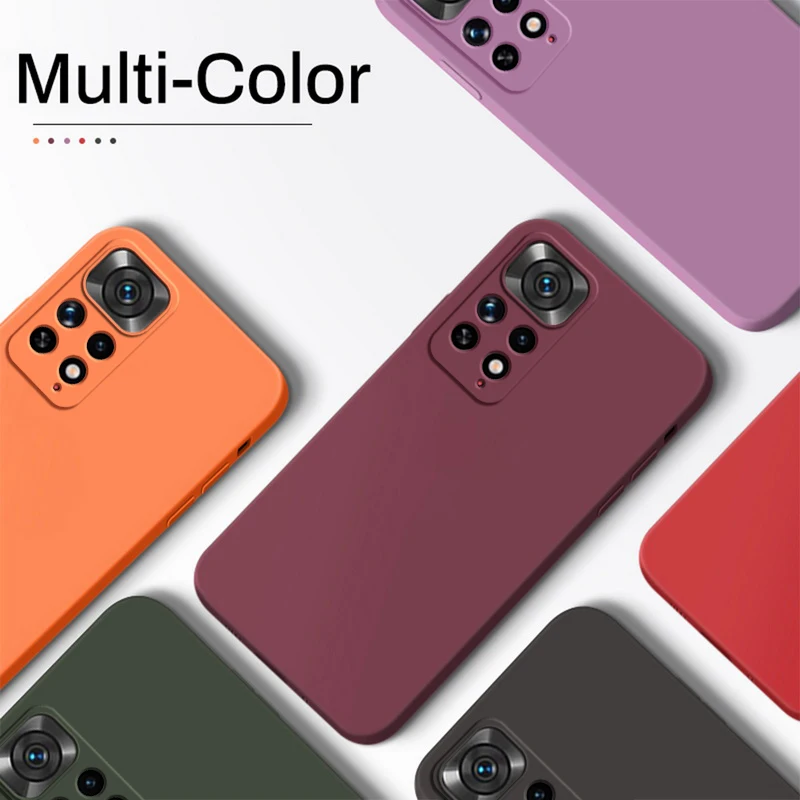 Funda de silicona líquida para Xiaomi Redmi Note 11, 12, 11S Pro Plus, 5G, carcasa suave para Xiaomi Redmi Note 11, 12, Note 11, Note 12 Pro Turbo