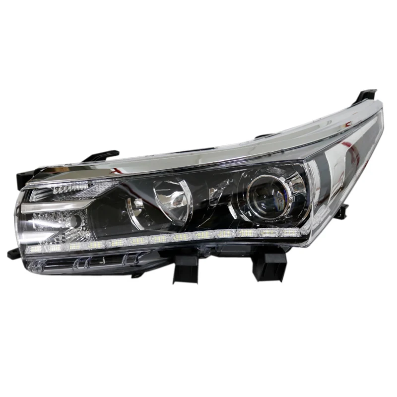 Customized Full LED Headlights For Toyota Corolla 2014-2018 Bi-xenon Projector Lens Front Lamps With DRL