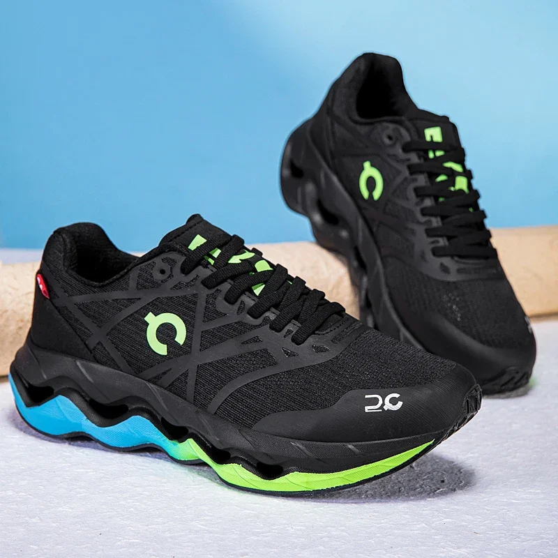 Summer Men's Running Fashion Casual Shoes Sneakers Breathable Mesh Cloth Shoes Men's Lightweight Outdoor Training Shoes 39-45