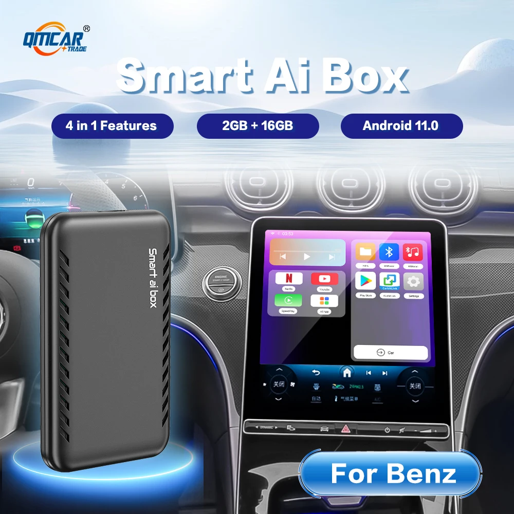 

Carplay Apple Carplay Android автоматический беспроводной Carplay Android11 Carplay AI BOX для Benz класса a‑citan Sprinter Metris Citan